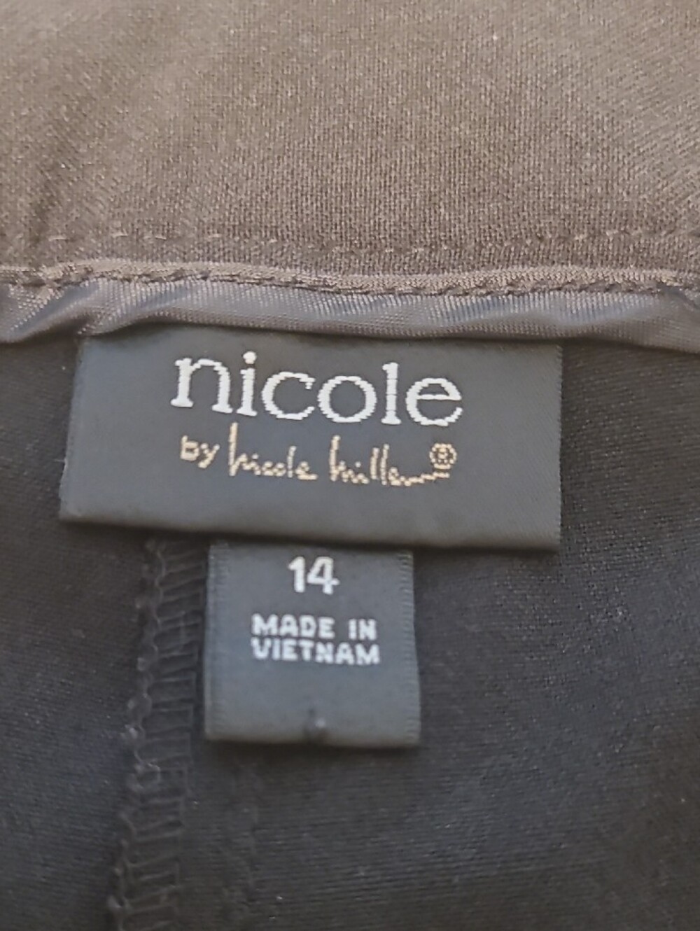 nicole Women's Black Dress Pants with Zip Pockets Size 14 - Picture 2 of 6